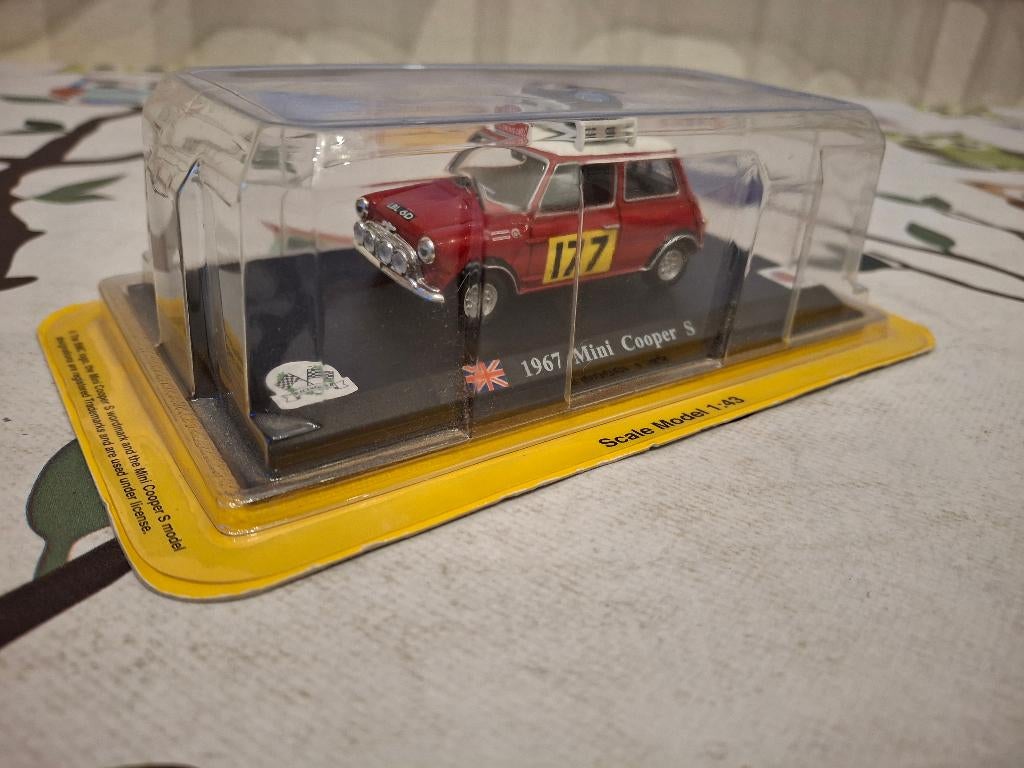 Mini Cooper S 1967 rood Rally Monte Carlo (Del Prado), Hobby en Vrije tijd, Ophalen of Verzenden, Nieuw, Auto, Overige merken