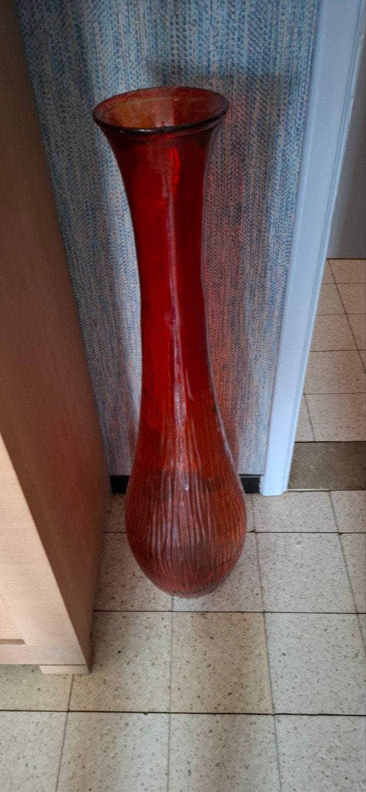 grote vloervaas 1m, Ophalen, Gebruikt, Glas, 100 cm