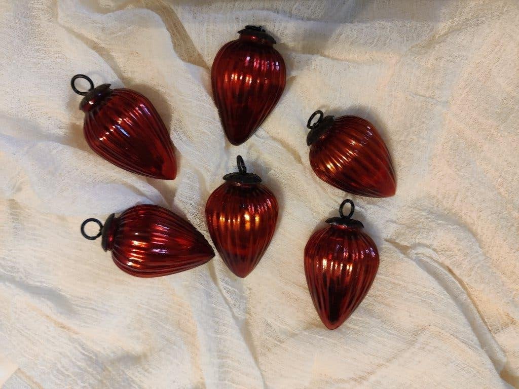 Oude kerstballen - set van 6, Diversen, Ophalen of Verzenden