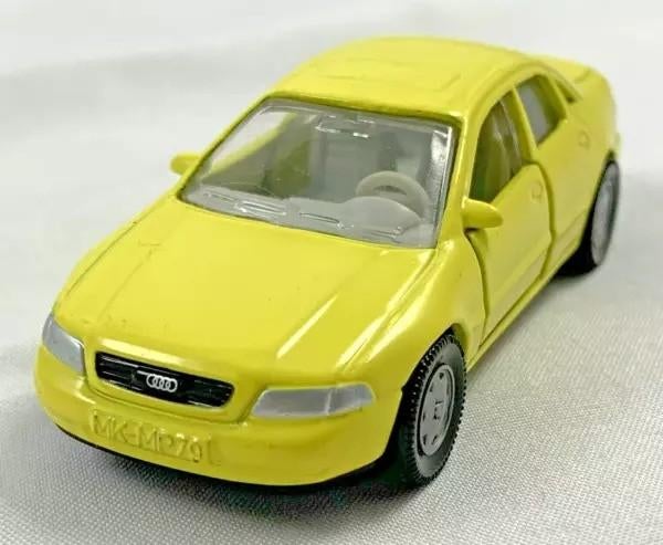 Siku 1086 Audi A4 1.8 Geel 1:55 Metalen Modelauto 1999, Verzenden, Zo goed als nieuw, Auto