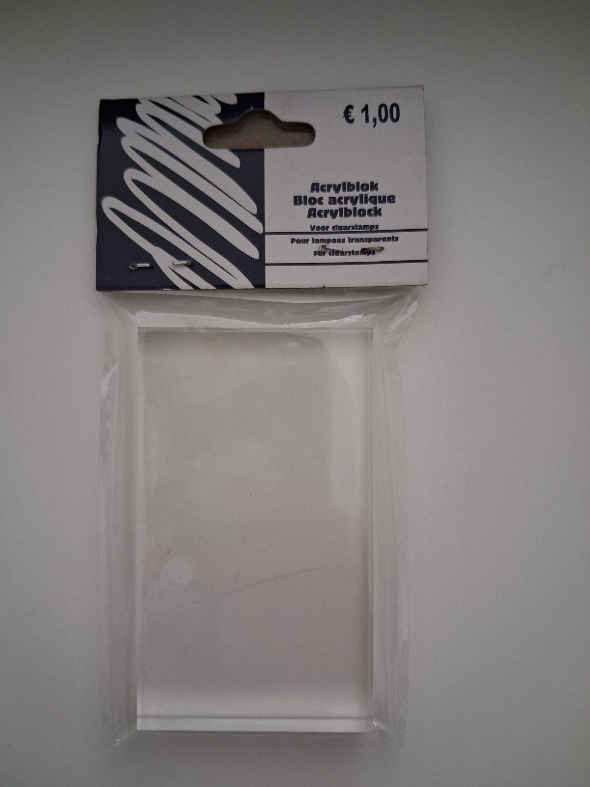 Acrylblok / stempelblok voor clear stamps, Hobby en Vrije tijd, Stempelen, Ophalen