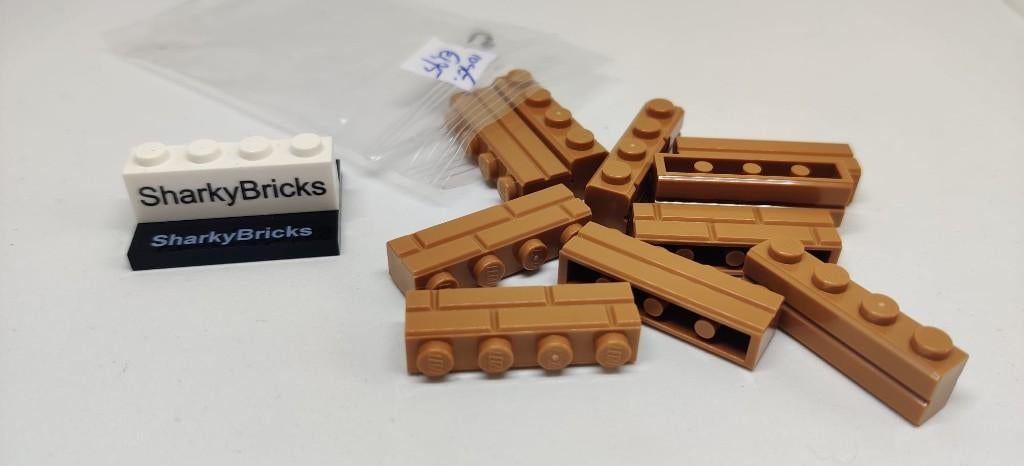 Lego Masonry Brick 1x4 Nougat per 10 stuks (Nieuw), Overige thema's, Lego, Nieuw, Ophalen of Verzenden