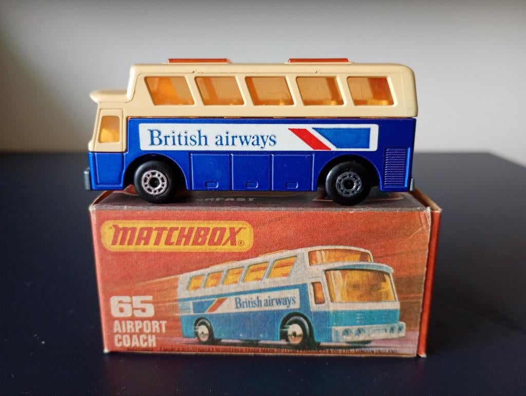 Lesney Matchbox Superfast #65 Airport Coach in doosje, Ophalen of Verzenden