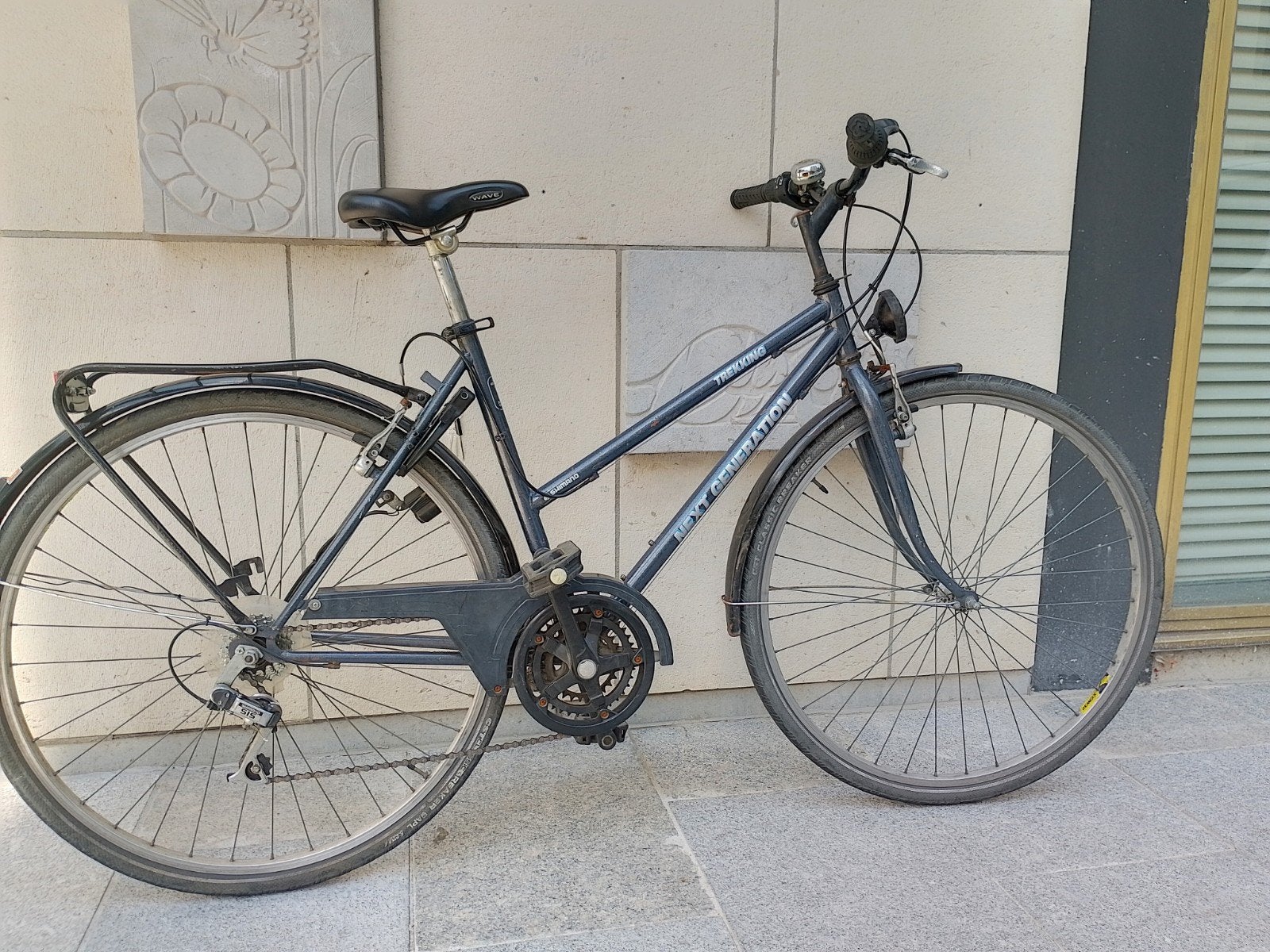 Damesfiets 3x7 speed nieuwe aandrijving en kabels, Ophalen
