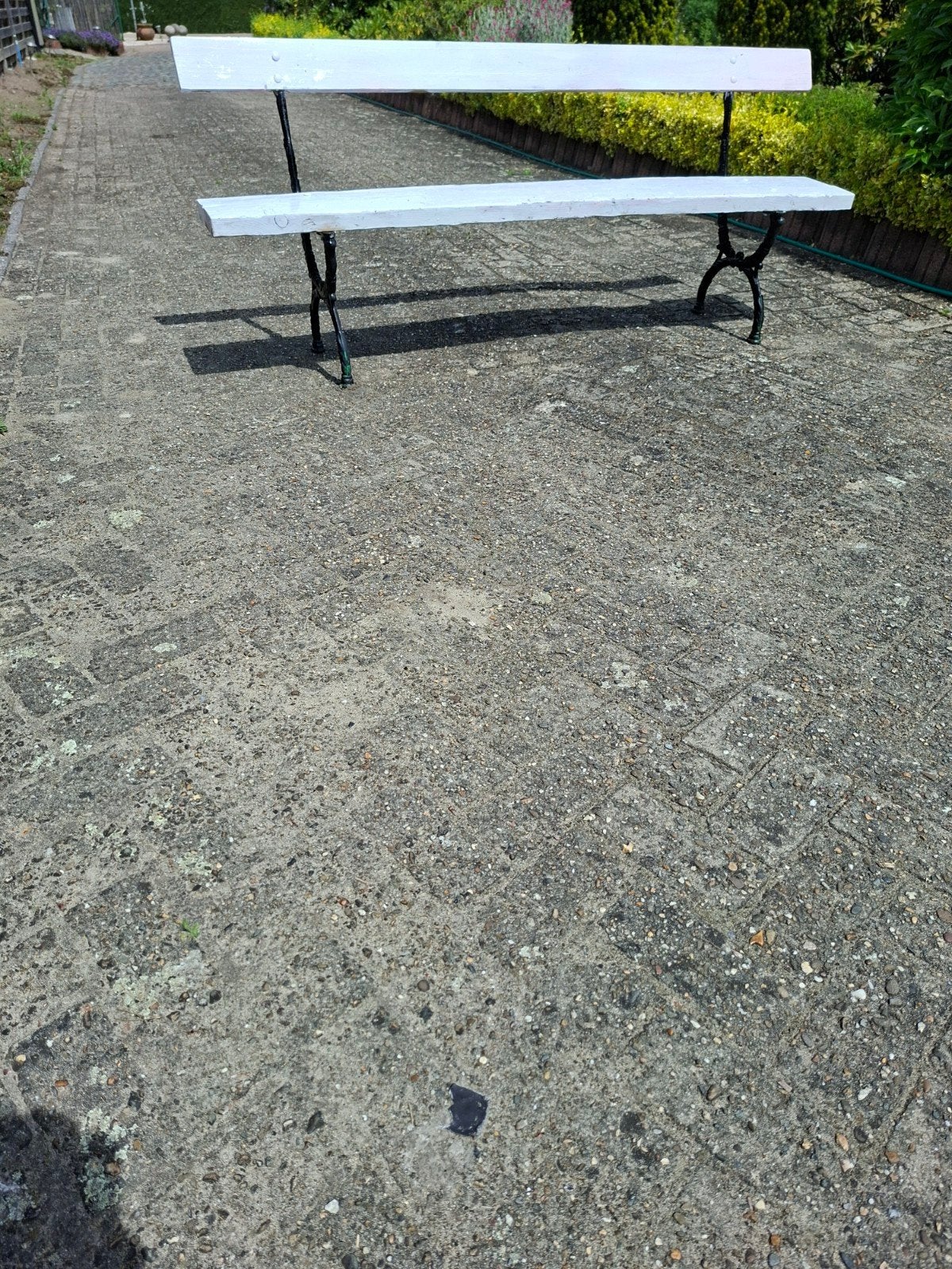 Ancien banc de jardin français, Enlèvement ou Envoi