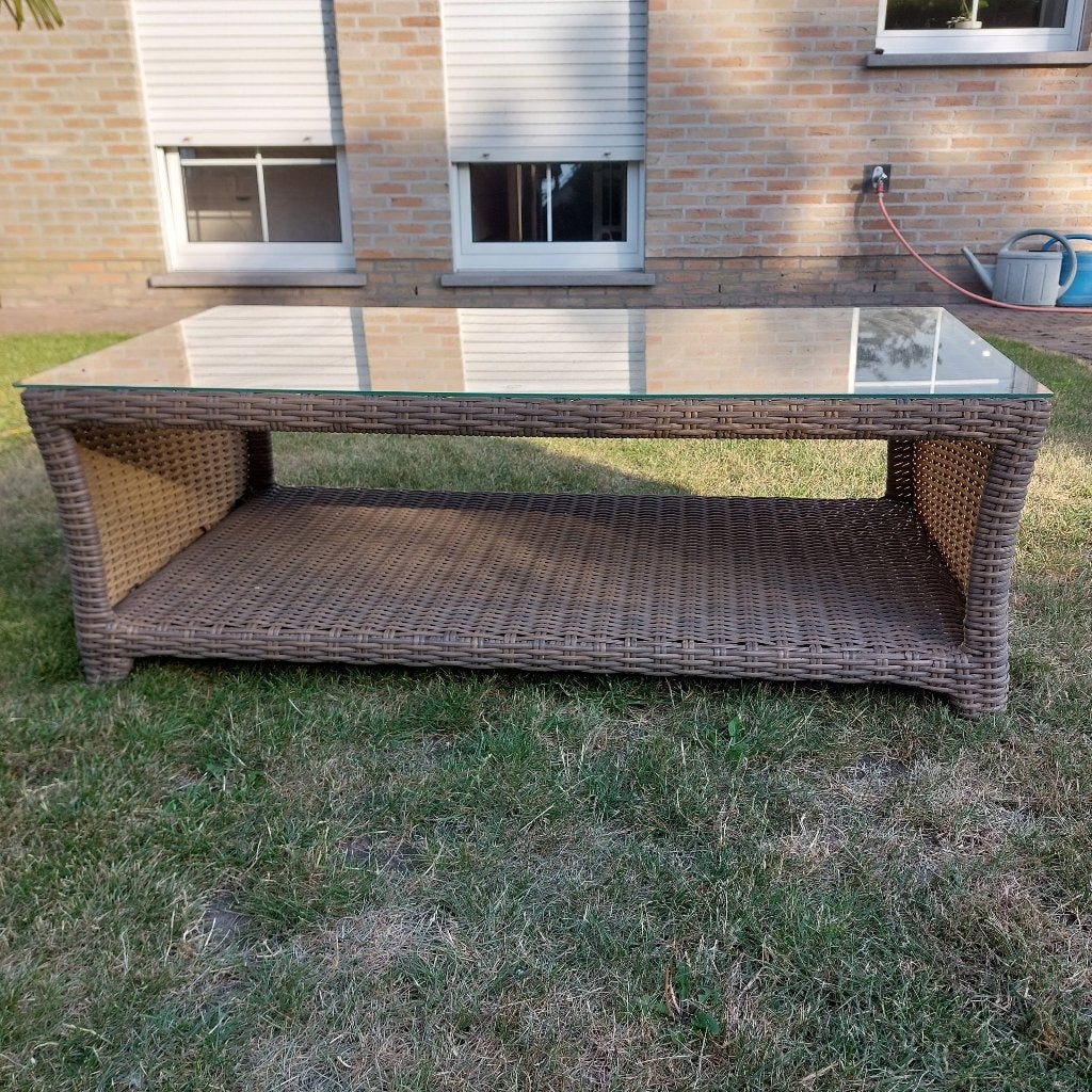 Lounge salontafeltje, Ophalen, Bijzettafel, Zo goed als nieuw, Loungeset