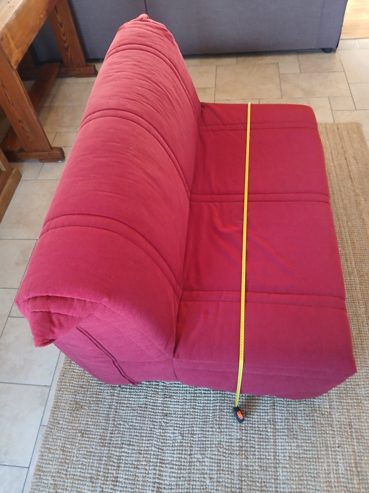 Slaapbank, Ophalen, Tweepersoons, 140 cm, Zo goed als nieuw
