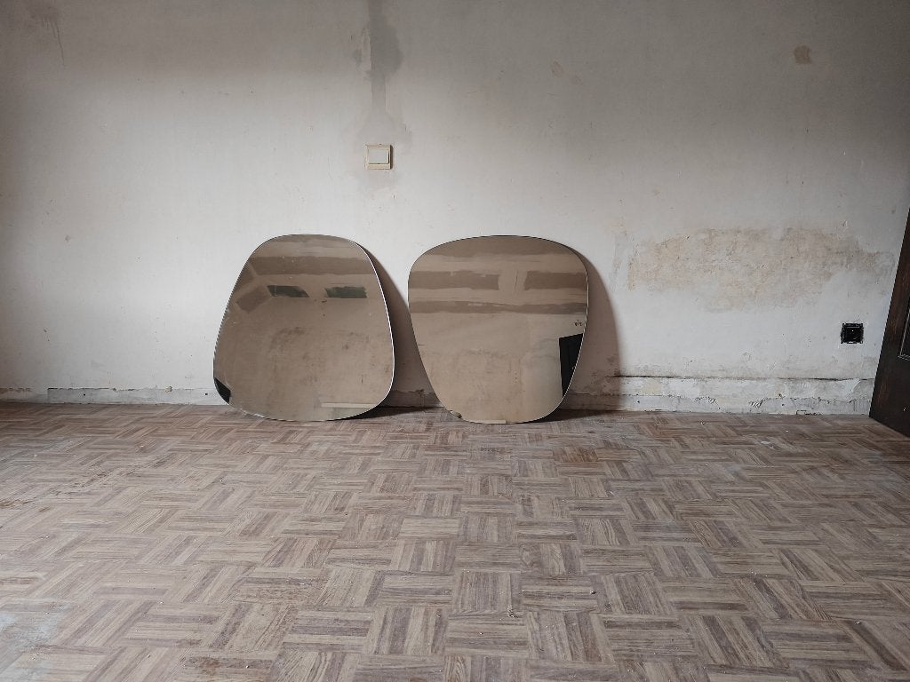 2 x Vintage badkamerspiegel, Huis en Inrichting, Badkamer | Badkamermeubels, Ophalen, 50 tot 100 cm, Zo goed als nieuw, Minder dan 25 cm
