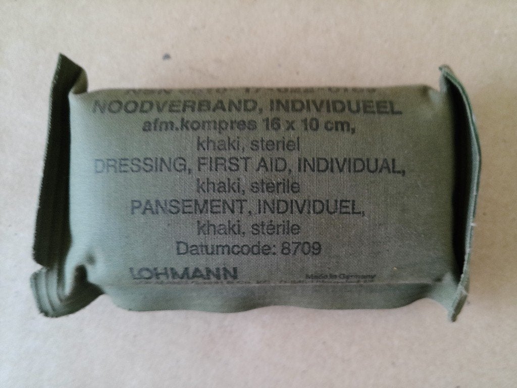 Vintage Noodverband leger Noodverband Landmacht 1987, Ophalen of Verzenden