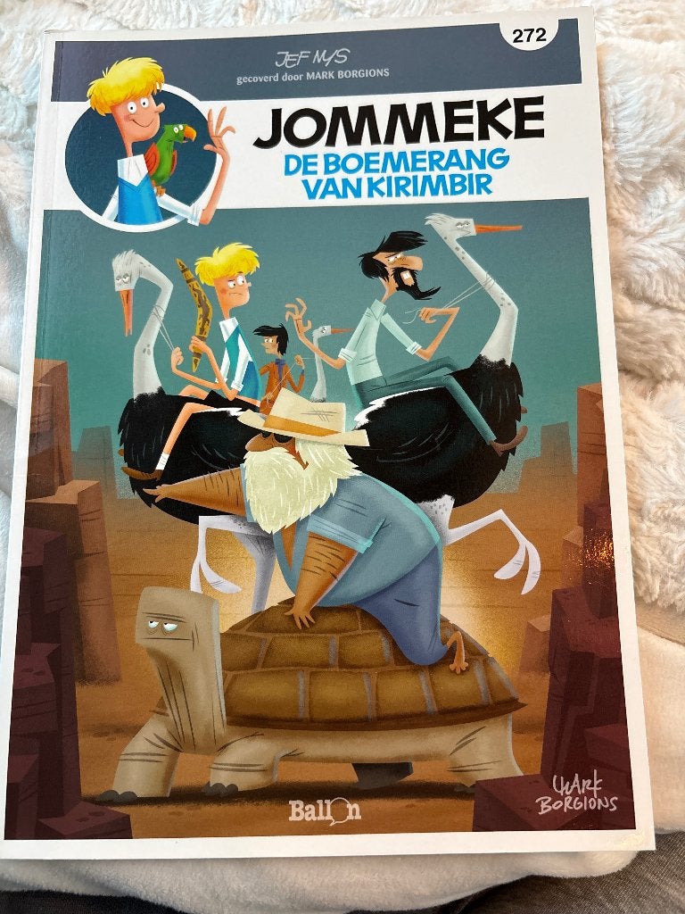 Jommeke De Boemerang van Kirimbir eerste druk Borgions!, Boeken, Eén stripboek, Ophalen of Verzenden, Zo goed als nieuw