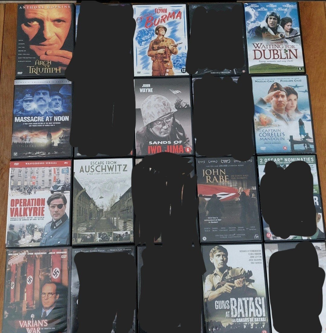 DVD - OORLOG FILMS  - SEALED EN GEWOON DVD - 45 stuks, Vanaf 12 jaar, Ophalen of Verzenden, Zo goed als nieuw, Actie en Avontuur
