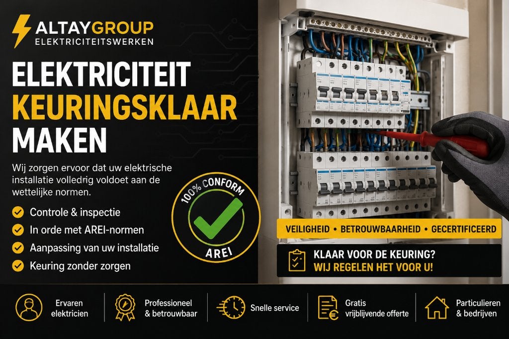 Elektrische keuring afgekeurd? Wij maken alles conform AREI, Garantie