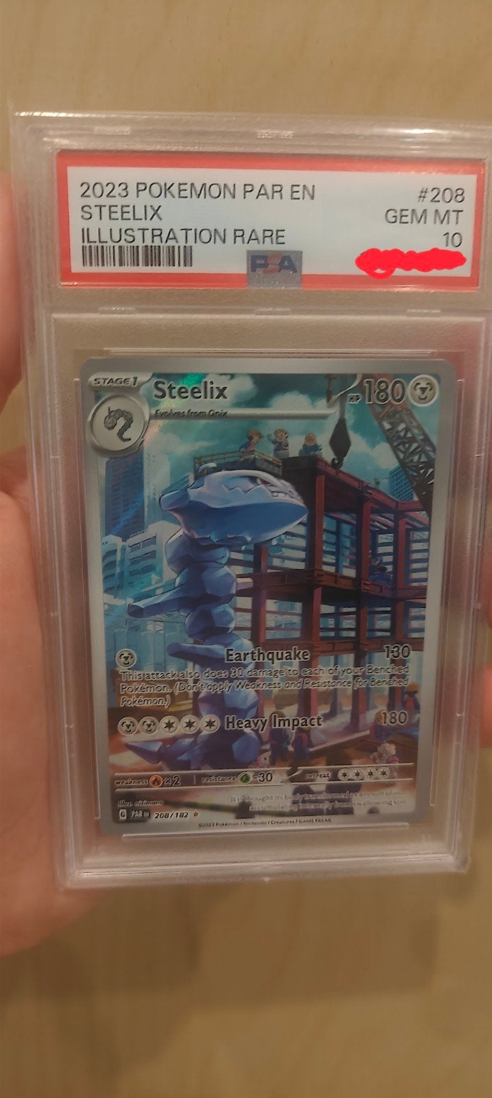 Steelix (PAR 208) PSA 10, Ophalen, Nieuw, Losse kaart