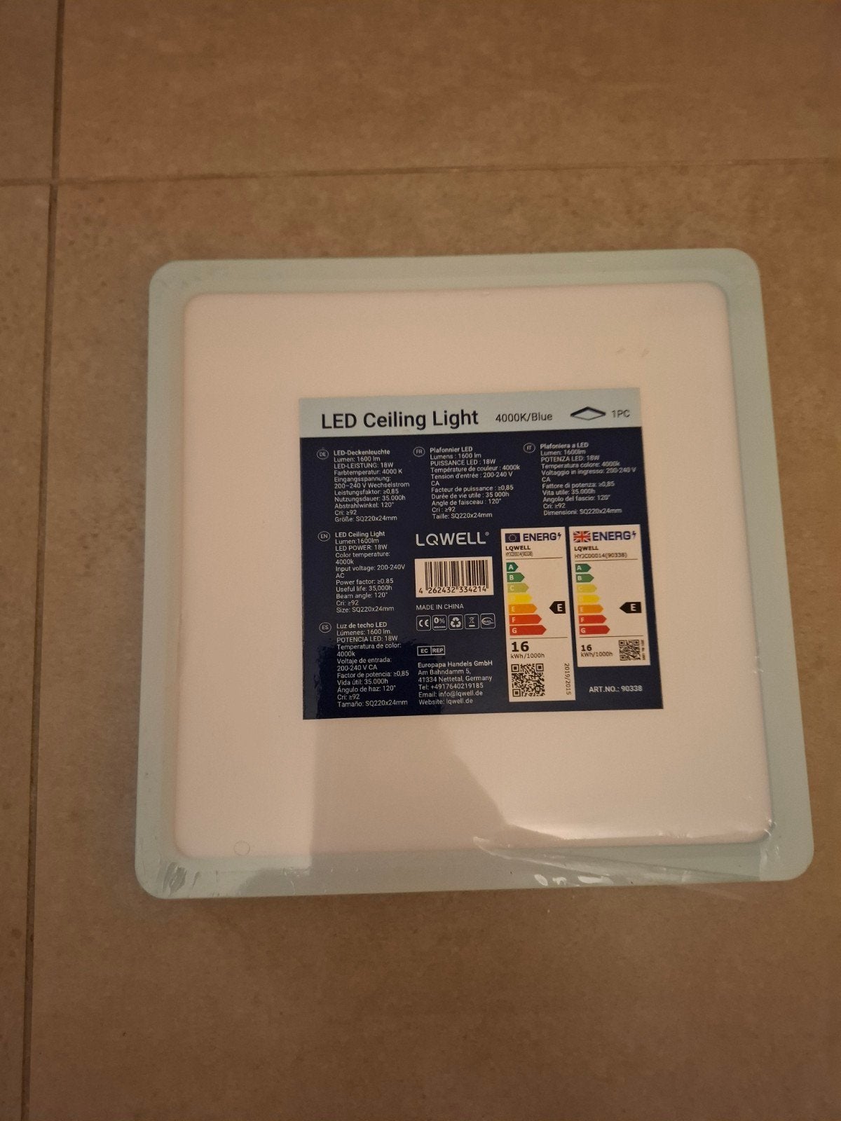 Led plafond lamp - lq well, Huis en Inrichting, Lampen | Plafondlampen, Ophalen, LED