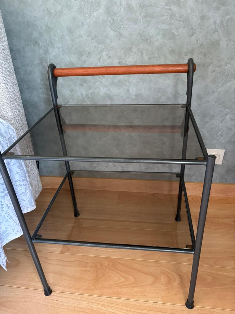 2 nachtkastjes, 25 à 50 cm, Verre, 50 à 100 cm, Comme neuf