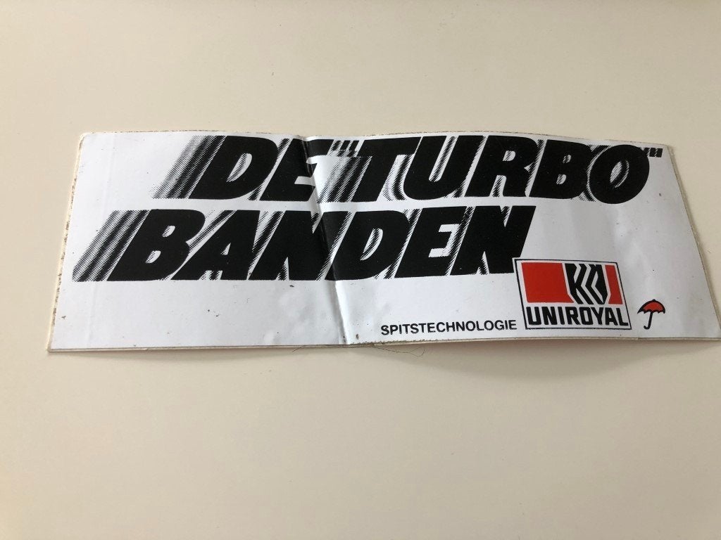 Sticker de Turbo banden - Uniroyal - spitstechnologie, Enlèvement ou Envoi