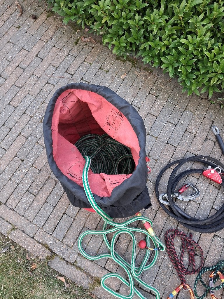 Boom verzorging Klimmateriaal, Ophalen, Gebruikt