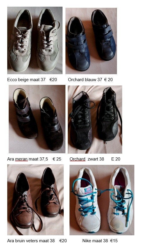 schoenen ARA, ecco, orchard maat 37, 38, Kleding | Dames, Schoenen, Ophalen of Verzenden, Sneakers