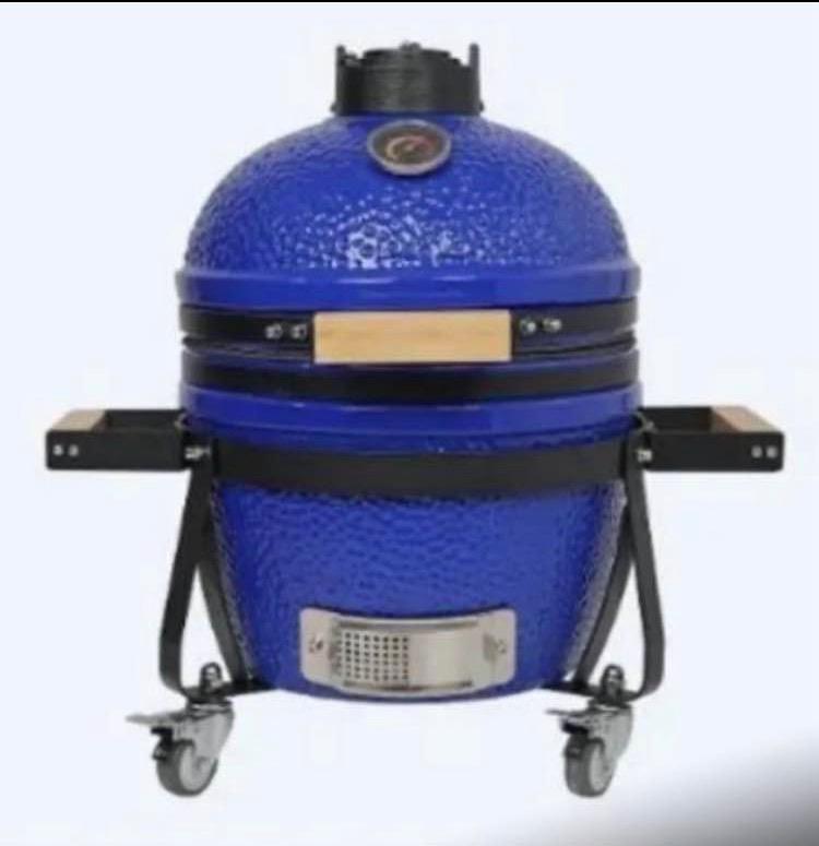 Blauwe Kamado barbecue trolly, exclusief 14 inch. Nieuw, Tuin en Terras, Ophalen of Verzenden, Nieuw
