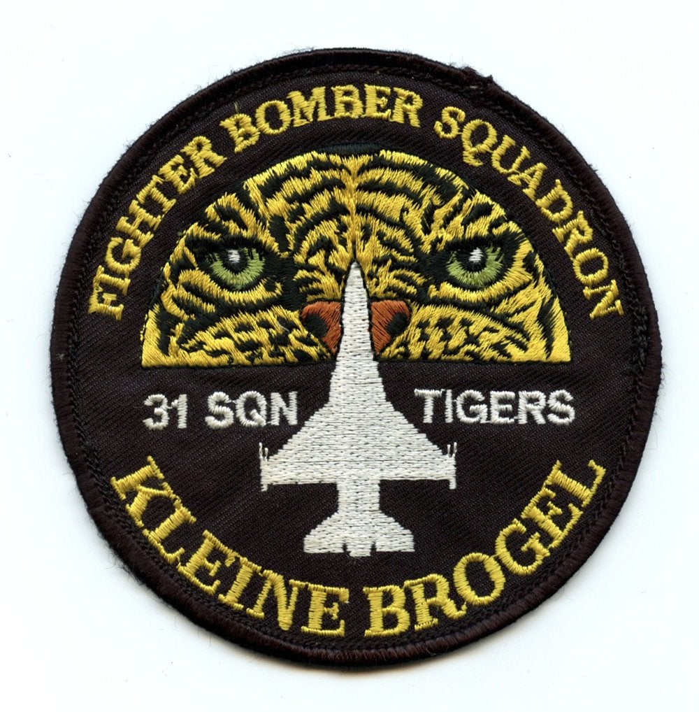 BAF luchtmacht patch 31 squadron F-16AM Kleine Brogel v3, Verzenden, Luchtmacht, Embleem of Badge