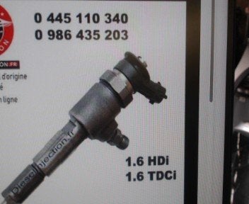Injecteur Ford Fiesta 6 1.6TDCi 70kw 0445110340 LP/15572, Autos : Pièces & Accessoires, Moteurs & Accessoires, Ford, Utilisé, Enlèvement
