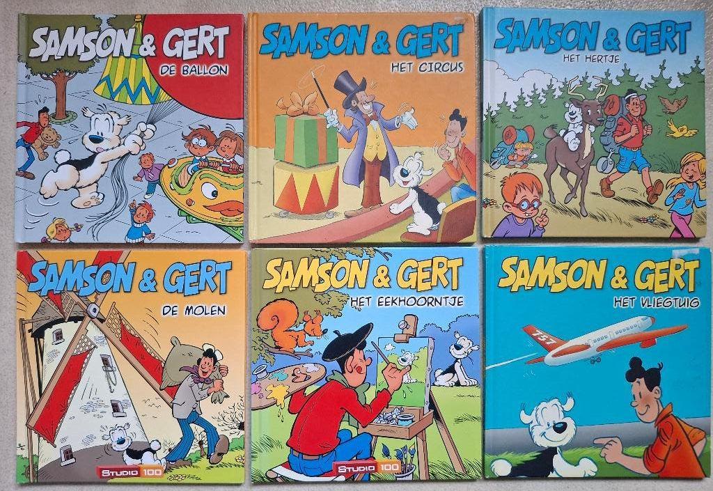 6 voorleesboekjes Samson & Gert 2002/'03/'07/'08/'12/'12, Boeken, Ophalen of Verzenden, Zo goed als nieuw