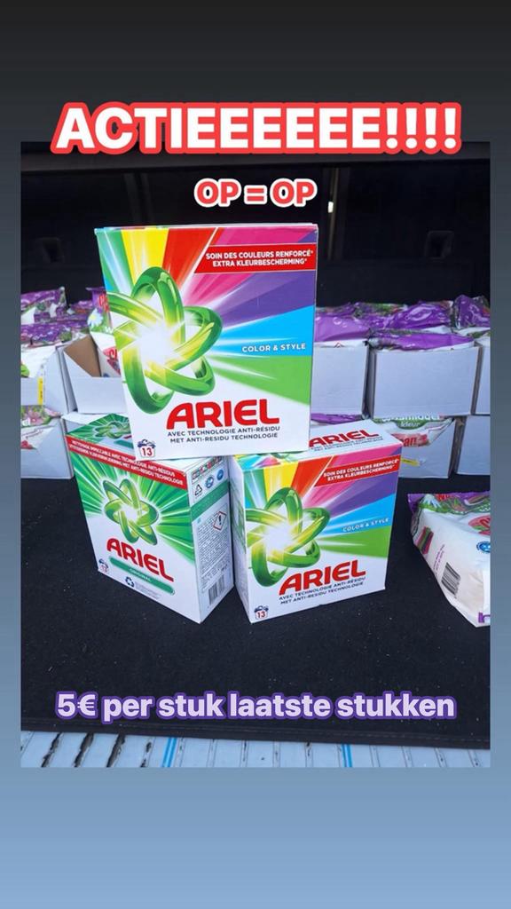 Lessive en poudre Ariel, Maison & Meubles, Enlèvement ou Envoi