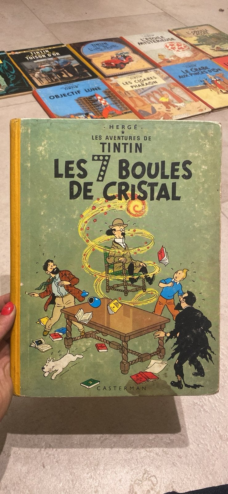 Tintin – Les 7 Boules de Cristal –Ancienne édition Casterman, Livres, Enlèvement ou Envoi, Comme neuf