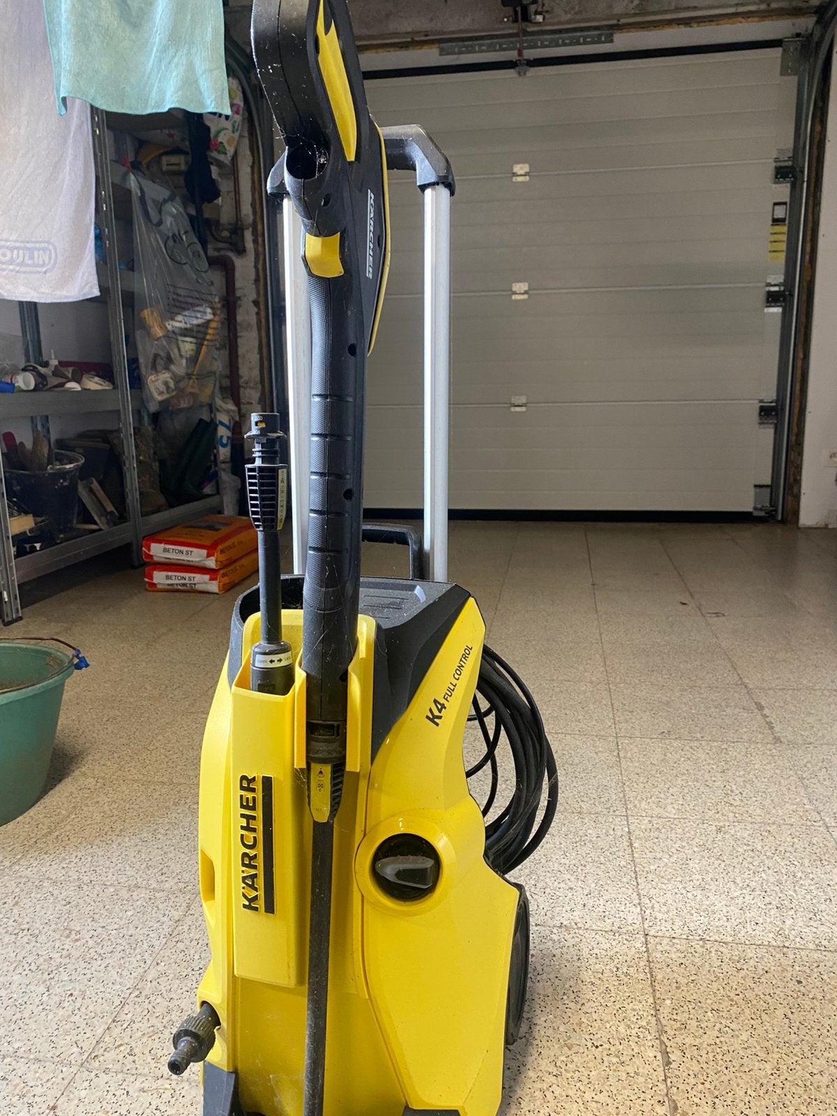 karcher k4 volledige complete set voor het reinigen van dakg, Tuin en Terras, Hogedrukreinigers, Ophalen, Zo goed als nieuw