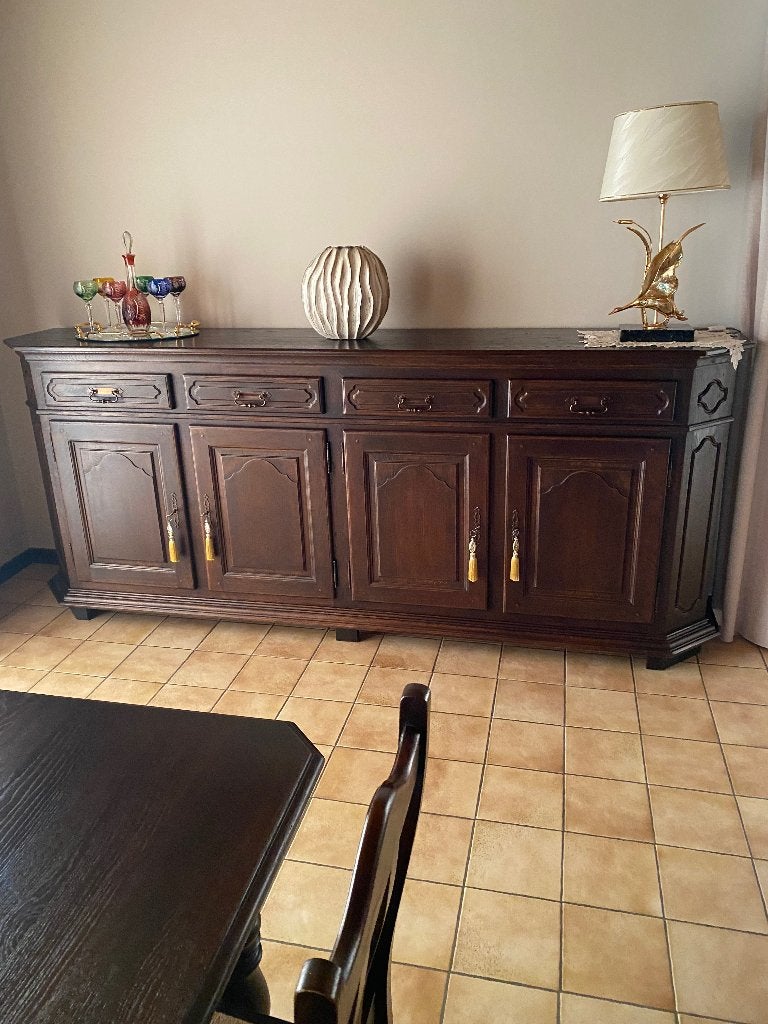 Eiken eetkamer, Huis en Inrichting, Complete eetkamers, Ophalen, Zo goed als nieuw, 4 tot 6 stoelen