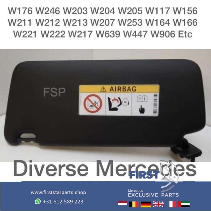 Zonneklep Mercedes W176 W246 W204 W205 W212 W207 W117 W156 >, Auto-onderdelen, Interieur en Bekleding, Gebruikt, -, Ophalen of Verzenden