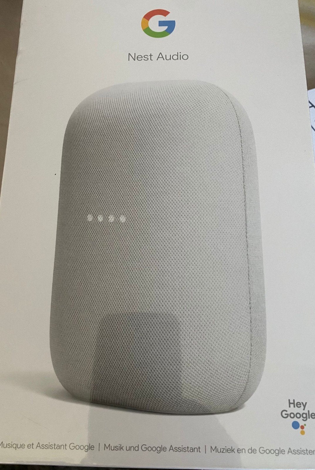 Google Nest Audio, Audio, Tv en Foto, Videocamera's Digitaal, Nieuw, Ophalen