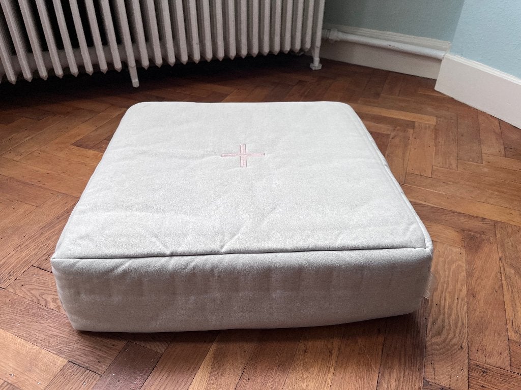 Coussin de sol, Maison & Meubles, Beige, Autres types, Carré, Enlèvement