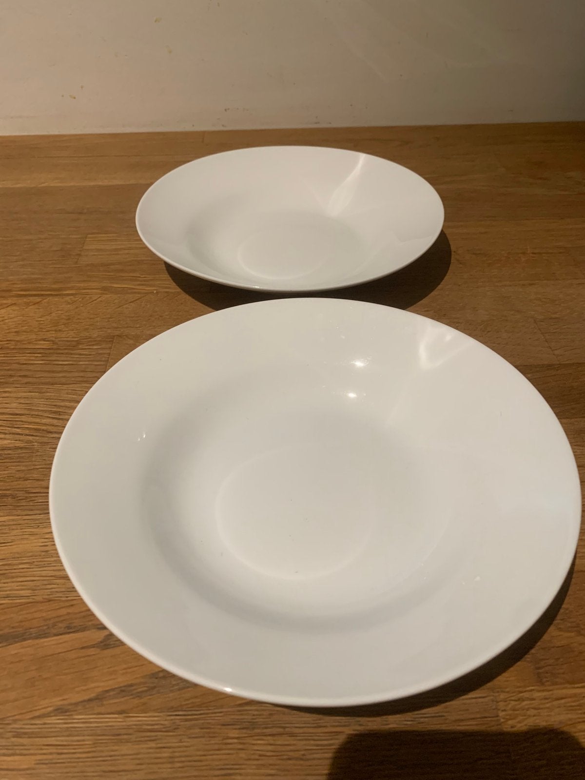 Deux Assiettes creuses Secret de Gourmet blanches  21 cm, Maison & Meubles, Enlèvement ou Envoi, Comme neuf