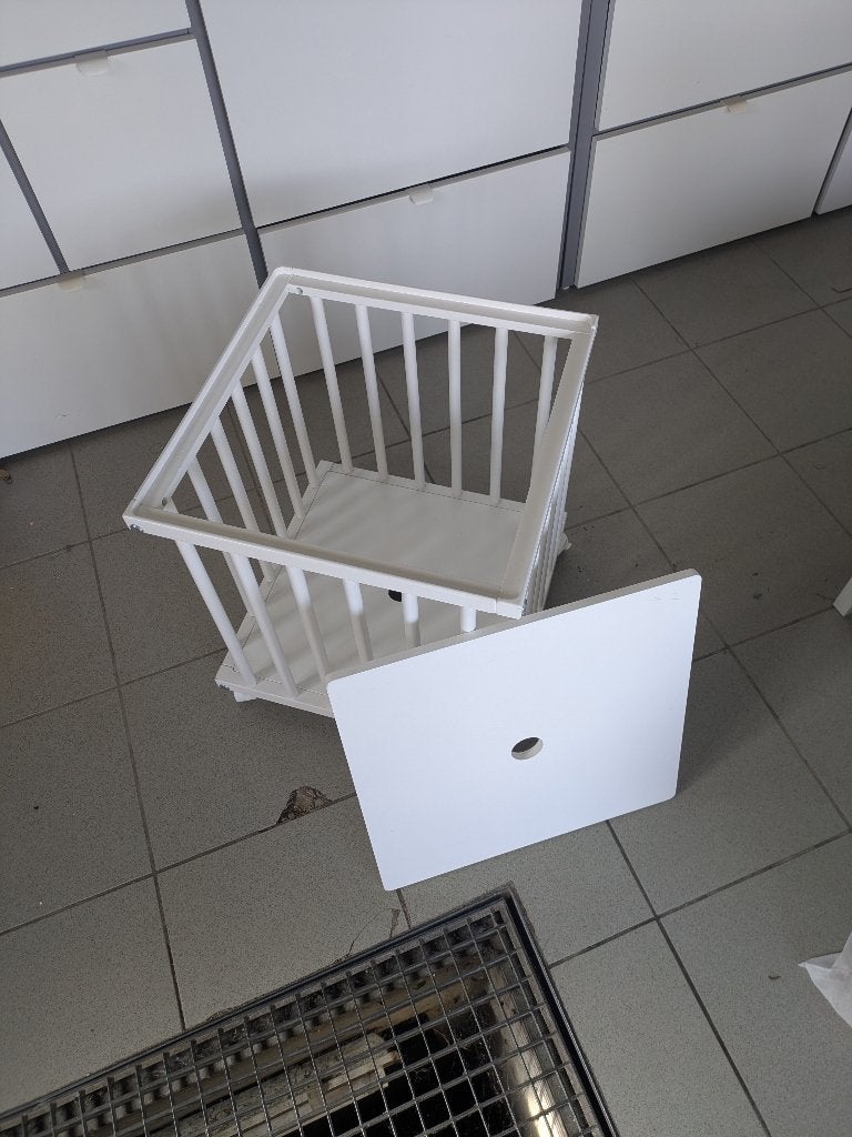 Cagette de rangement en bois sur roulettes, Enlèvement, Comme neuf
