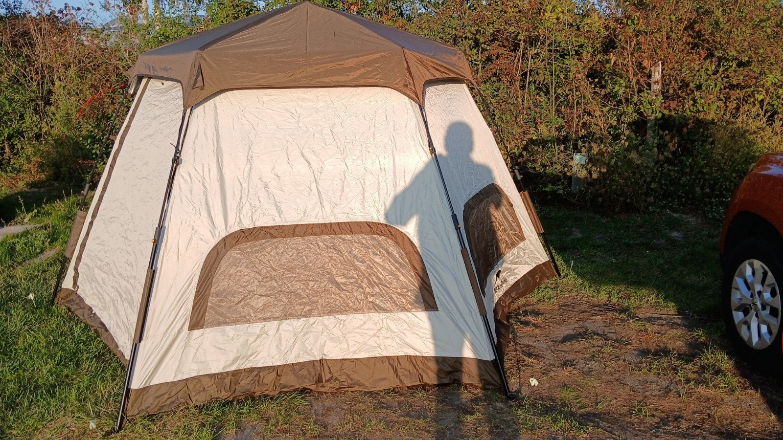 Tente automatique parapluie 4pl complète gar 20mois, Caravanes & Camping, Enlèvement