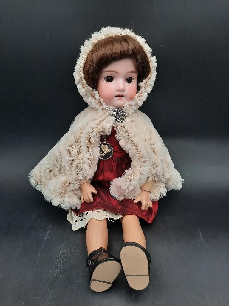 oude porseleinen pop, begin 1900, Antiquités & Art, Antiquités | Jouets, Enlèvement ou Envoi