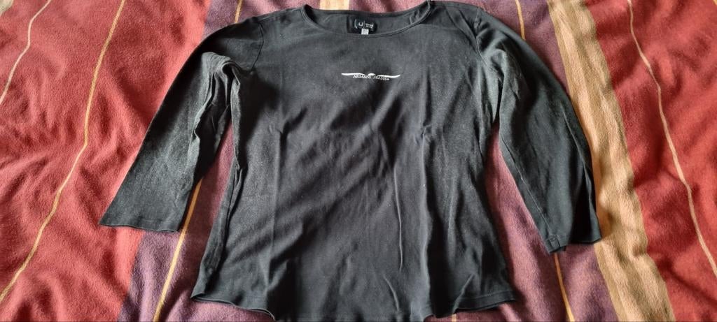 Dames bloes Armani Jeans, Zwart, Maat 42/44 (L), Gedragen, Ophalen
