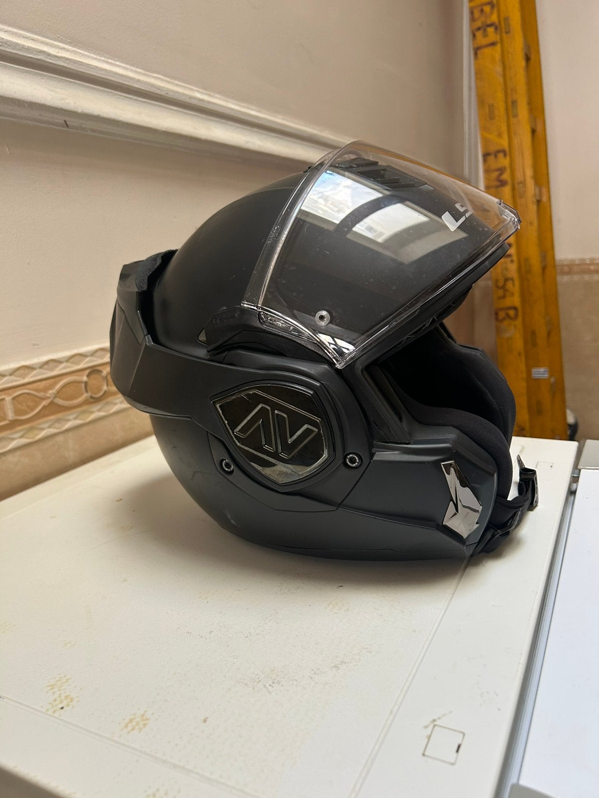 LS2 Advant modulaire motorhelm - Zeer goede staat, Motoren, Ophalen, Heren, Overige typen, Nieuw zonder kaartje