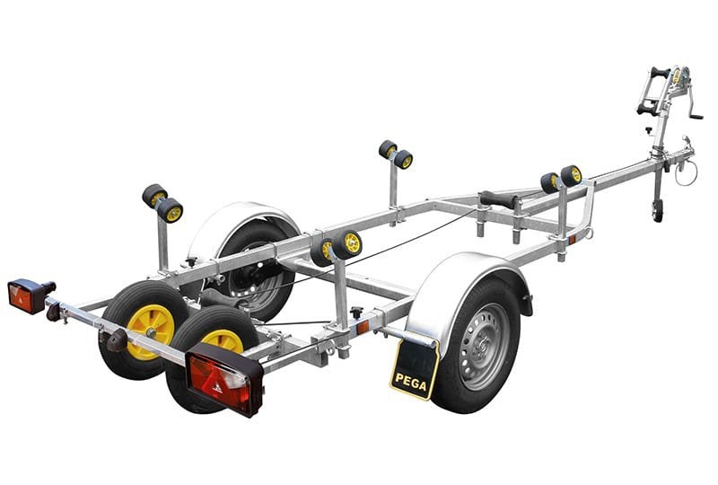 La remorque Pega SH750 est en parfait état !, Moins de 1 500 kg, Enlèvement, Éclairage réglable, Remorque de bateau