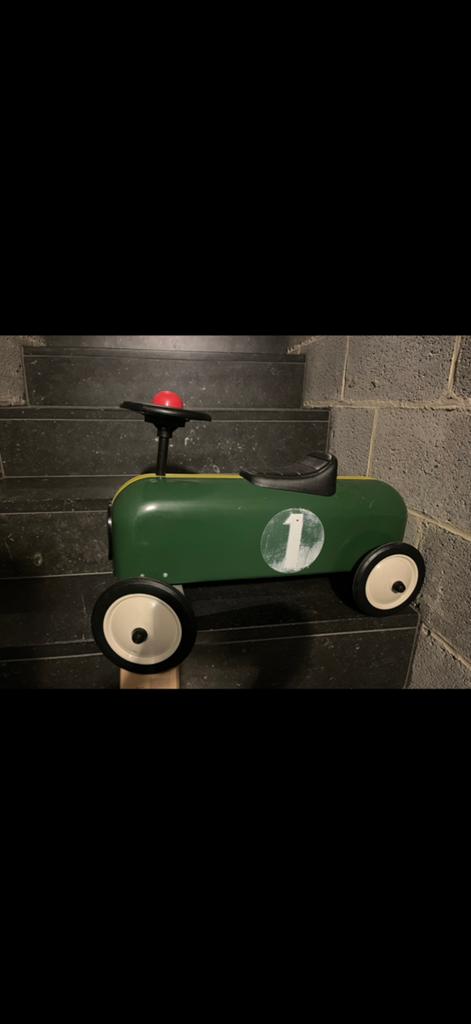 Loopauto baghera racer groen mod. 805 als nieuw retro look, Ophalen, Zo goed als nieuw