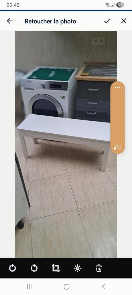 Banc ikea ( EKedalen), Enlèvement