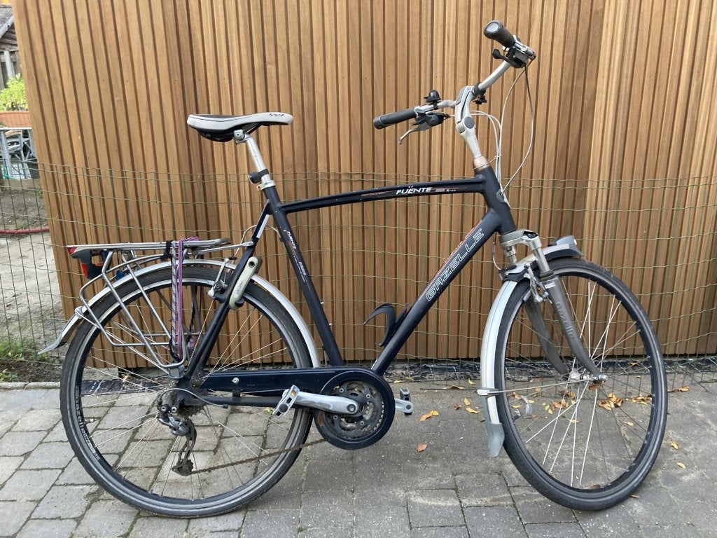 gazelle herenfiets, Fietsen en Brommers, Fietsen | Heren | Herenfietsen, Ophalen, Gebruikt, Velgrem, Versnellingen