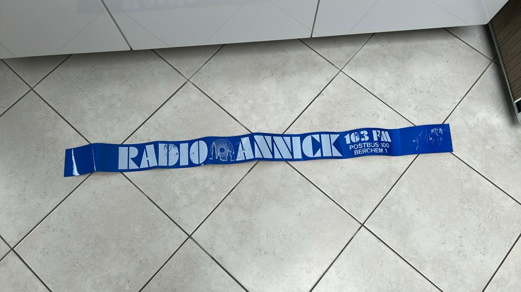 Lange sticker van Radio Annick, Ophalen of Verzenden, Gebruikt