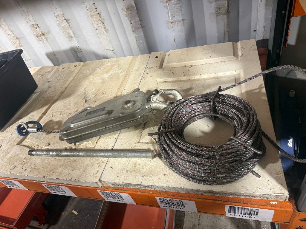 Tractel TU 16 — Treuil à câble manuel 1600 kg, Enlèvement, Comme neuf, Manuelle