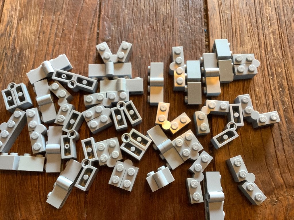 Lego swivel compleet Light bluish gray 37 st / 357-8, Gebruikt, Lego, Ophalen of Verzenden, Compleet