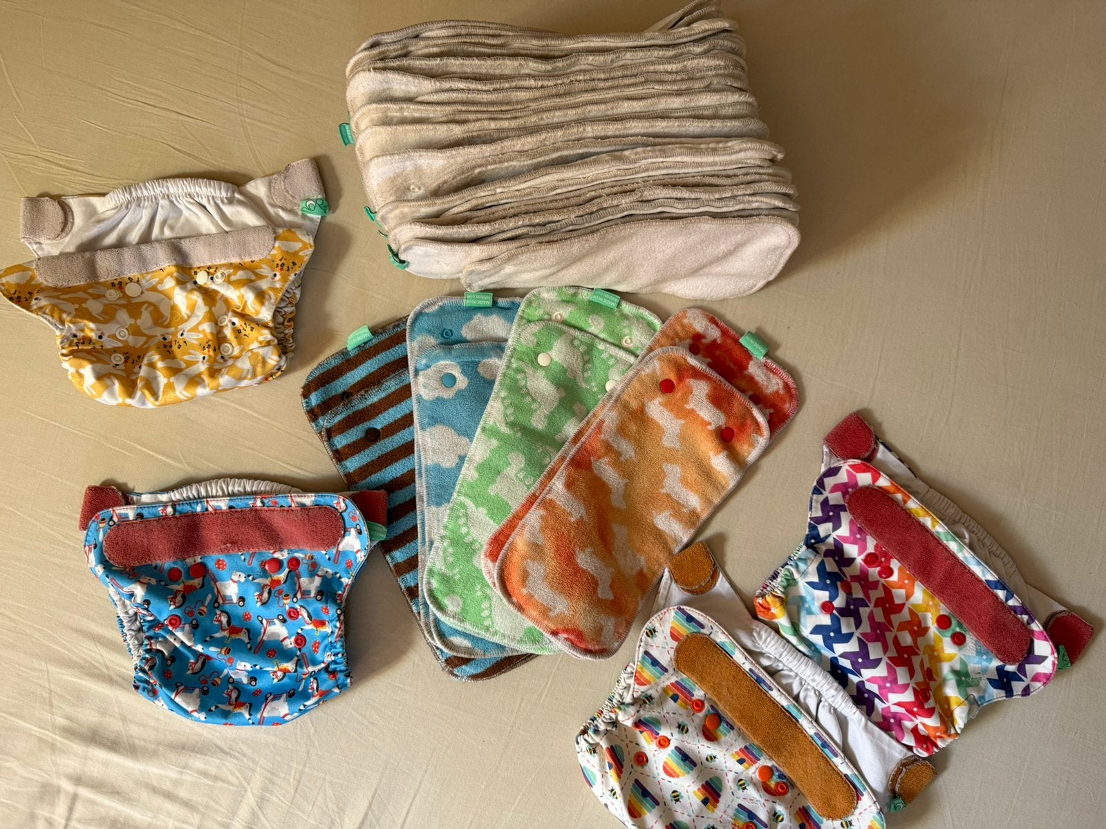 Pakket wasbare luiers Totsbots, Kinderen en Baby's, Ophalen of Verzenden, Gebruikt, Overige typen, Overige merken