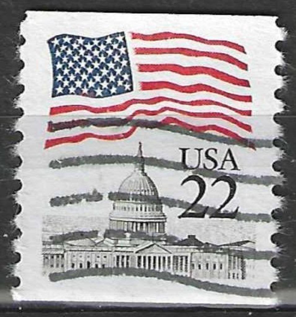 États-Unis 1987 - Yvert 1717 - Drapeau et monument (ST), Timbres & Monnaies, Timbres | Amérique, Affranchi, Envoi