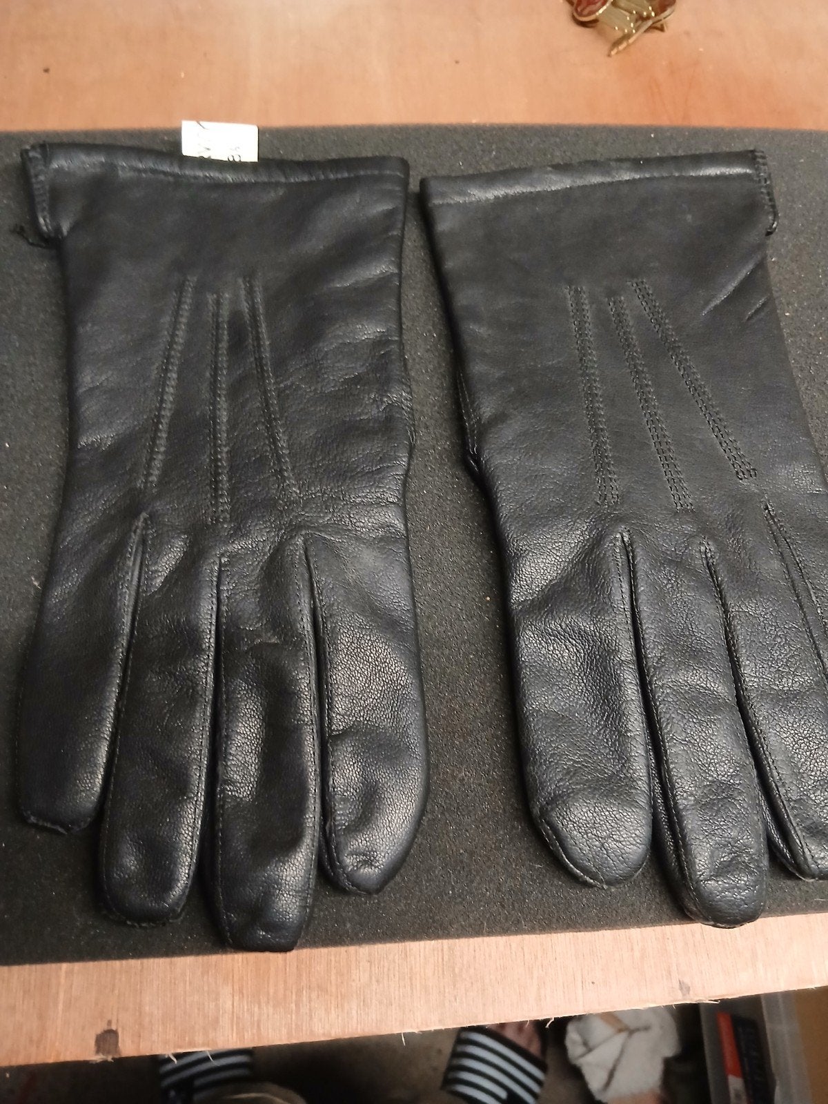 Zwarte leren handschoenen. IN STAAT, Ophalen of Verzenden