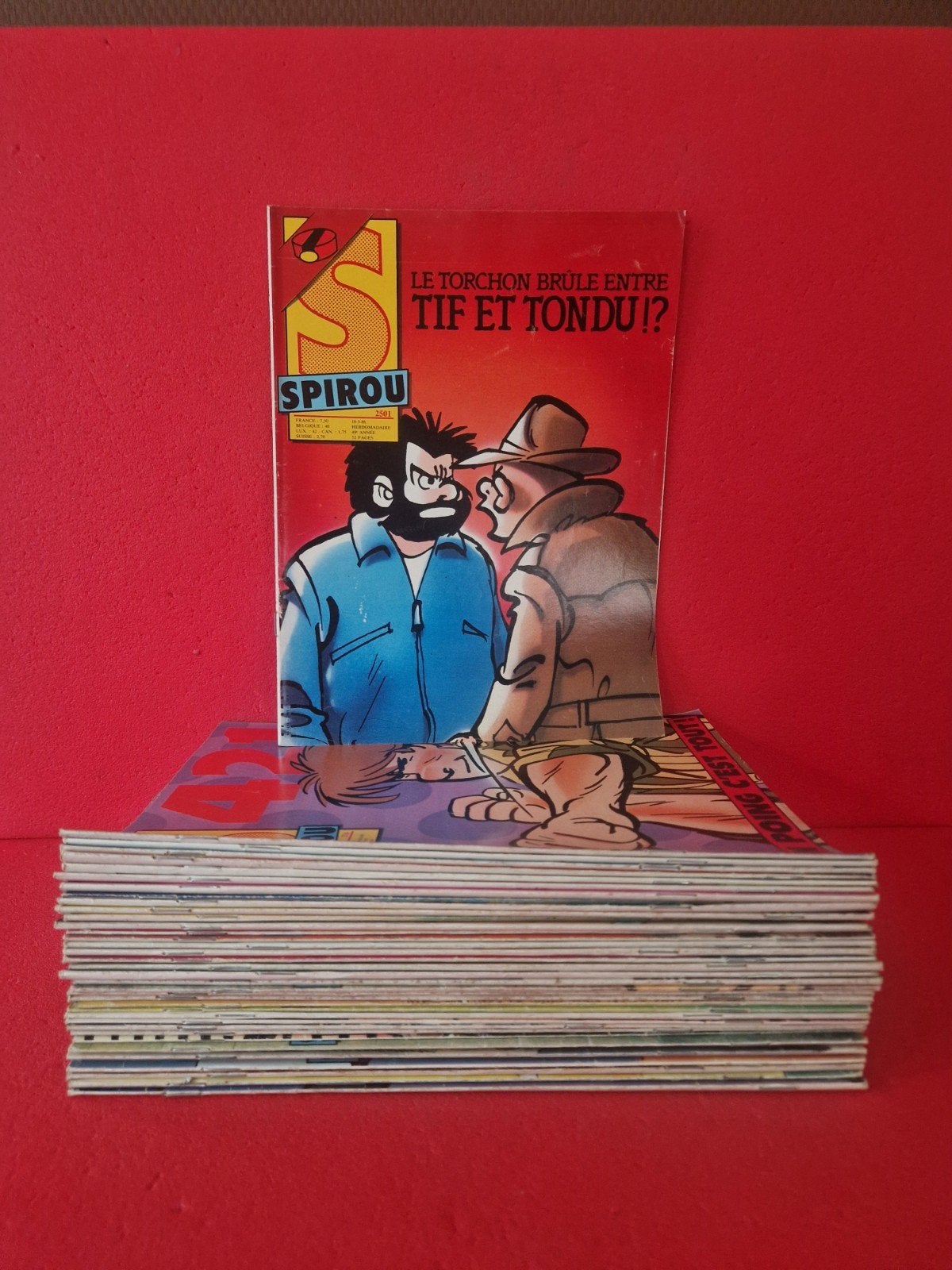 lot de 40 hebdomadaires, le journal de spirou 1986, Enlèvement ou Envoi